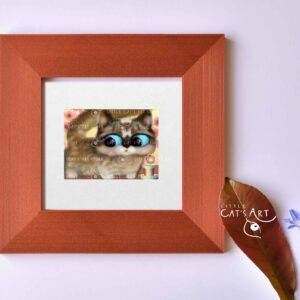 The short and sweet Munchkin cat breed digital art