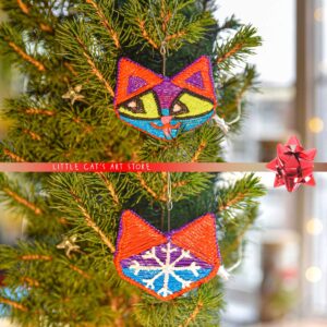 3D painted Clown Cat Mask