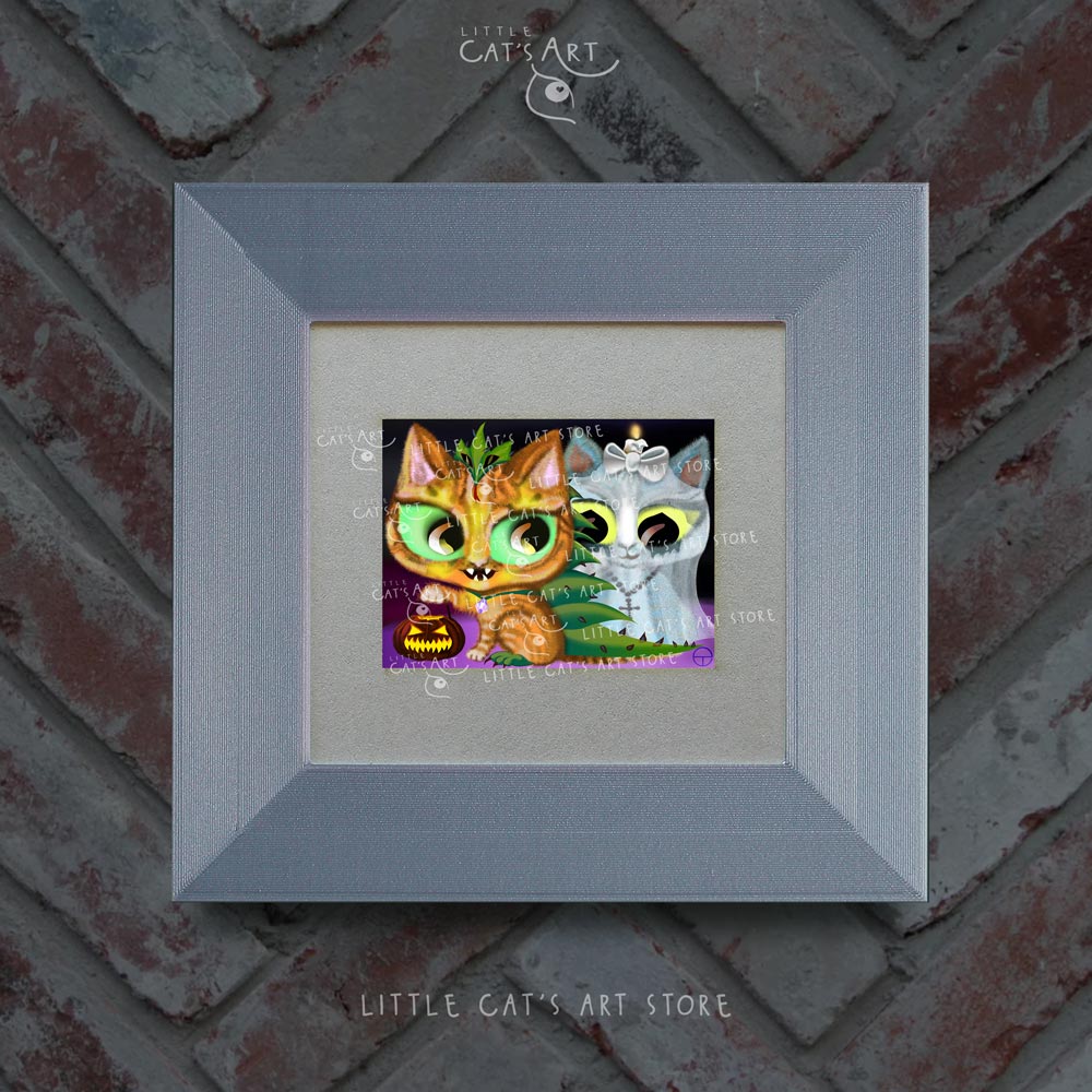 A Ghost Cat and a Fluffy dragon