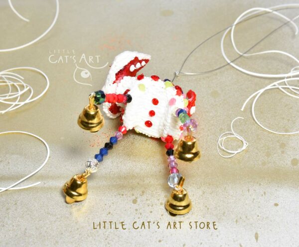 Red spider cat Christmas tree decoration